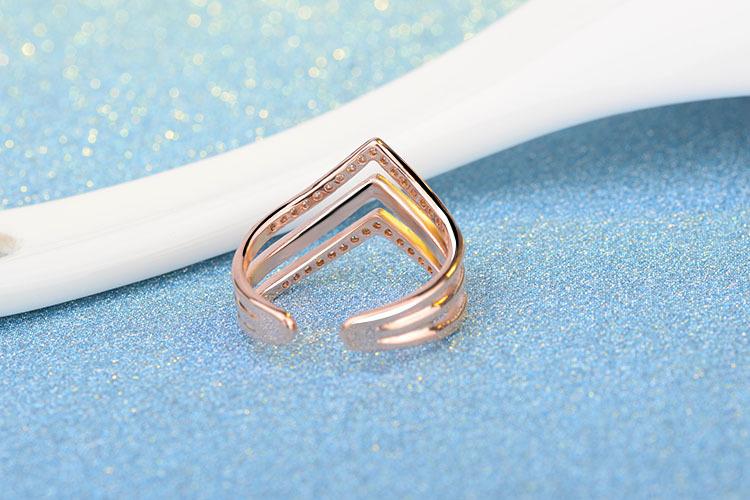 Fashion Personality Creative Geometric Opening Ring