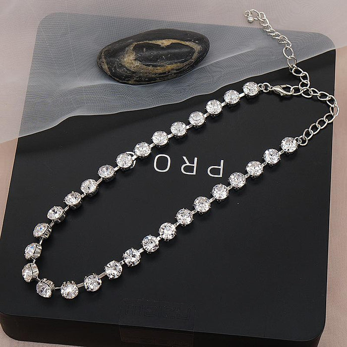 Fashion Feminine Rhinestone Clavicle Chain Necklace