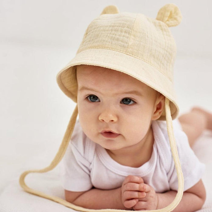 Cotton Sun Hat Children Outdoor Rabbit Ear Beach Caps