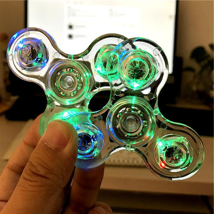 Glowing LED Light Finger Stress Relief Toy