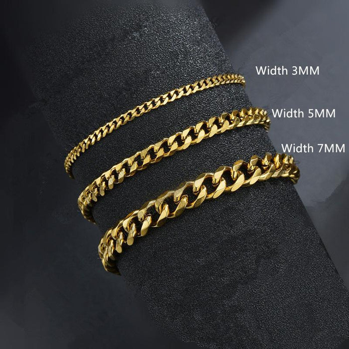 Cuban Chain Men Stainless Steel Bracelet