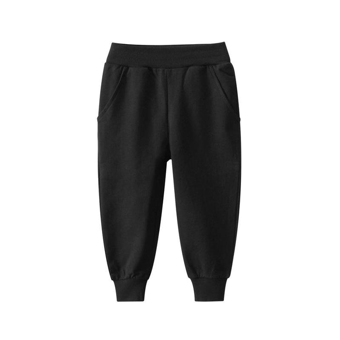 Solid color children's sports pants boys' casual pants