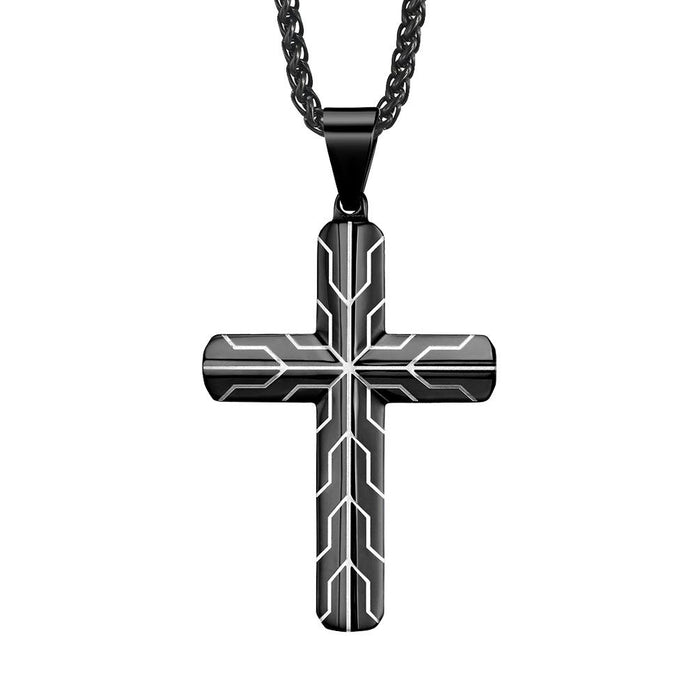 Stylish Cross Stainless Steel Pendant Necklace
