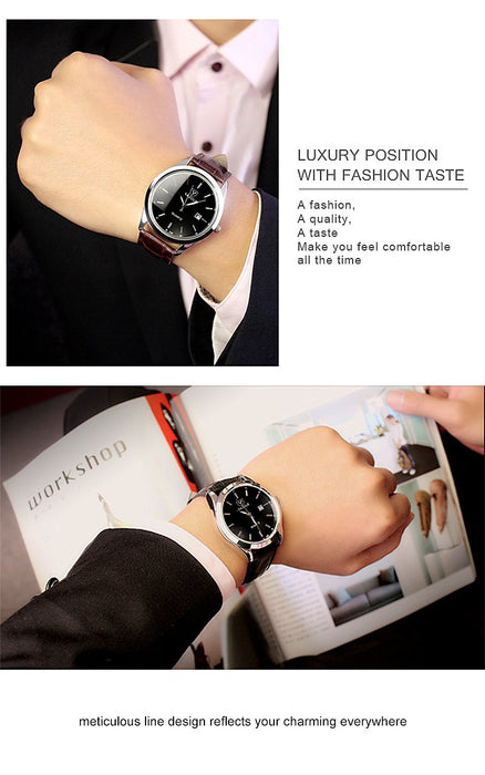Yazole Watch Men Calendar Fashionable Blu-ray Male Quartz Watch