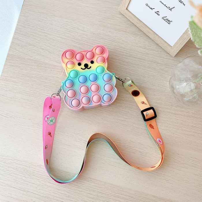 Children's bear soft silicone decompression toy