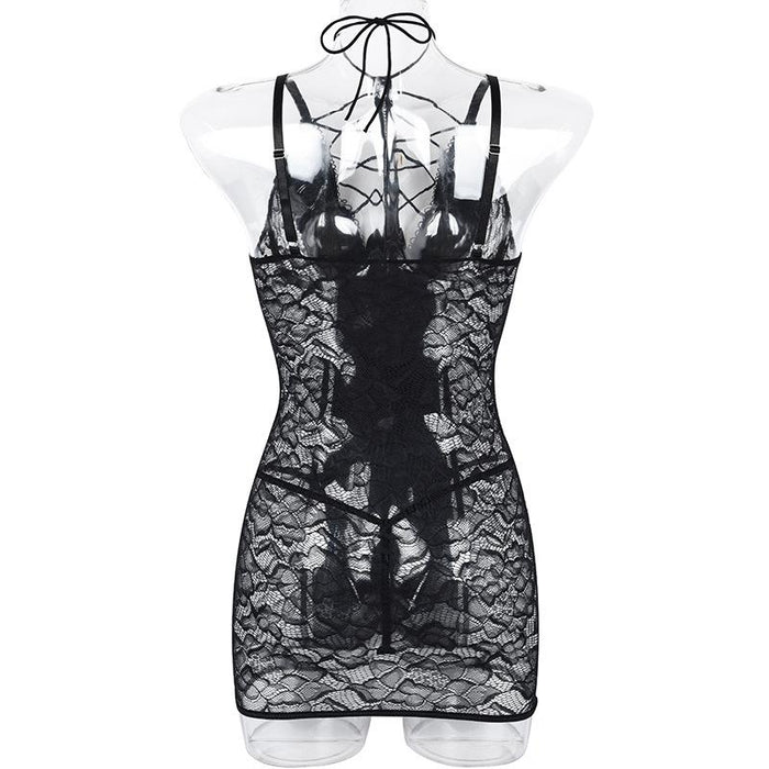 Summer Sexy Hollow Nightdress Women Slim Chemise