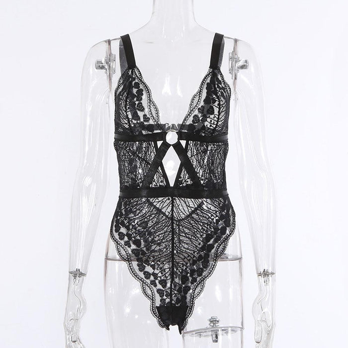 Women's Lace Lingerie Sexy Babydoll Underwear Bodysuit