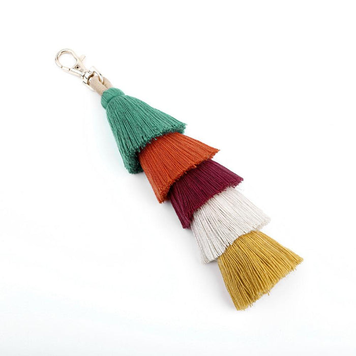 New Boho Tassel Pendant Keychain Charm