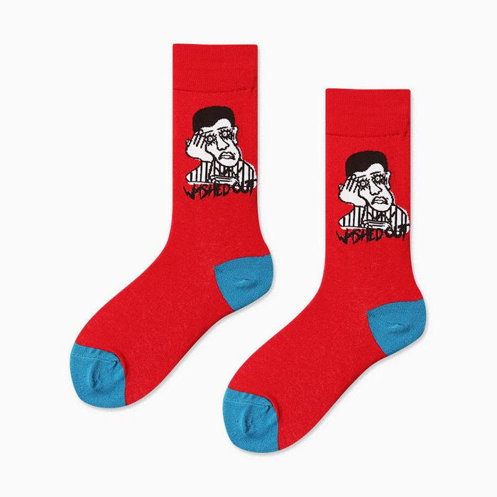Outdoor Skateboard Sox Winter Creative Abstract Funny Socks
