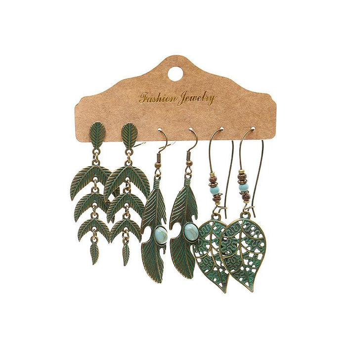 3 pairs/set Earrings Bohemian Style Jewelry X0X36203