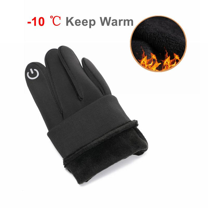 Touch Screen Men Cycling Gloves Waterproof