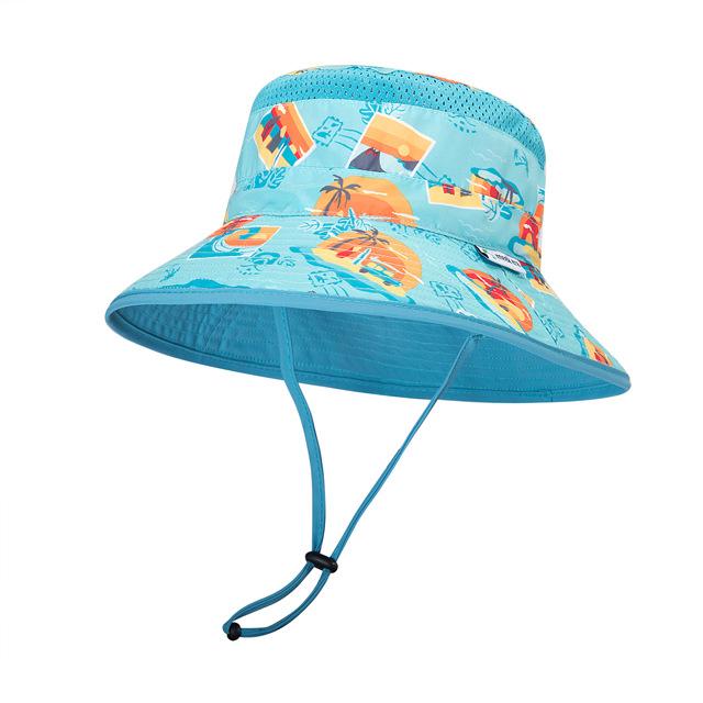 Children Cartoon Sunshade Shawl Hat Uv50 + Outdoor Sunscreen Hat