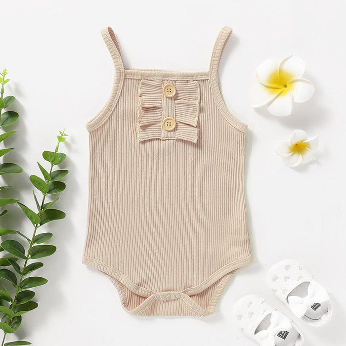 Summer Baby Girls Sling Jumpsuit