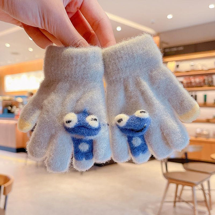 0-3 Years Old Winter Baby Cute Knitting Cartoon Gloves