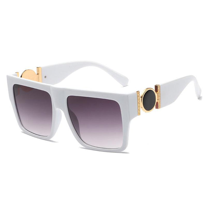 Square large frame one-piece Sunglasses