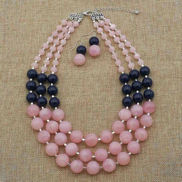 Women's Jewelry Fashion Simple Beaded Multi-layer Necklace Accessories