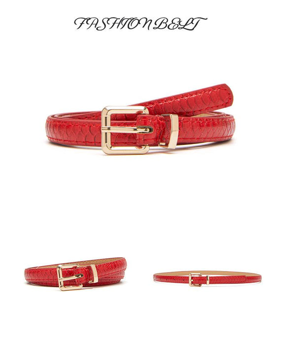 Women's Snake Waist Dress Pants Decorative Belt