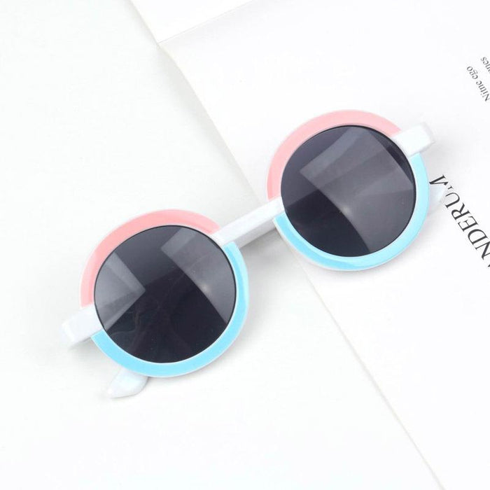 Children's Sunglasses New transparent frame color matching glasses