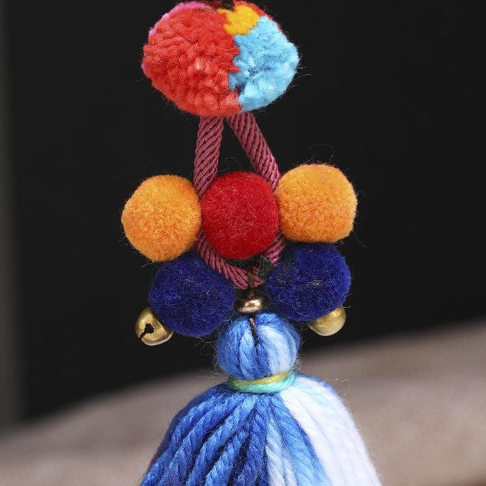 Bohemian Handmade Tassel Pendant Bag Keychains