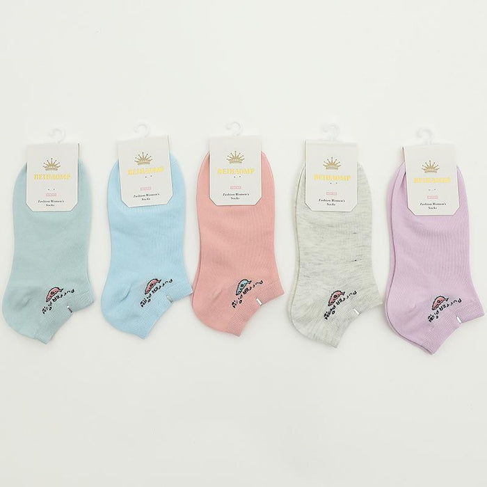 New Men's and Women's Low-top Socks Cotton Boat Socks