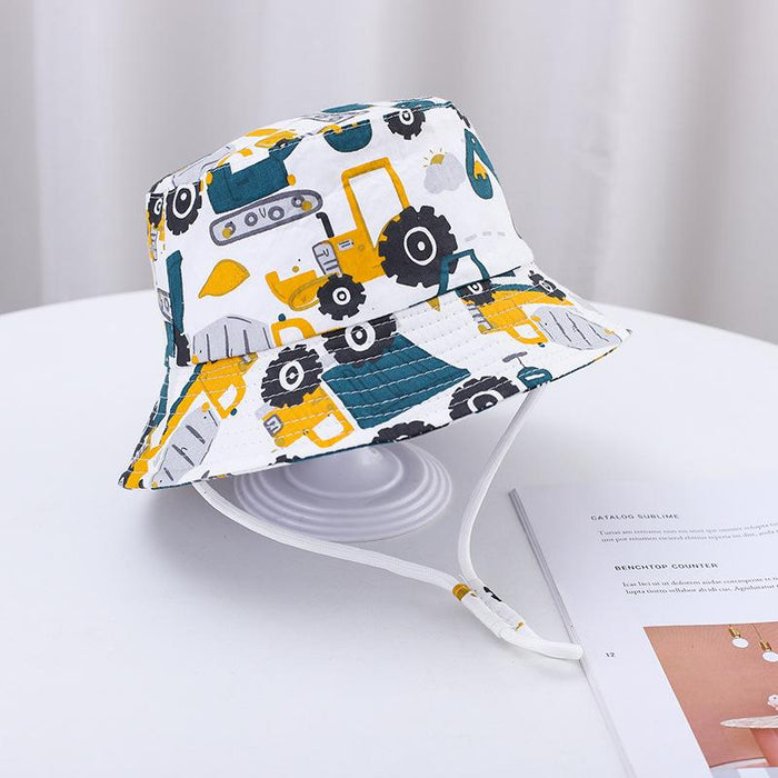 Summer Outdoor Cartoon Print Children's Fisherman Hat