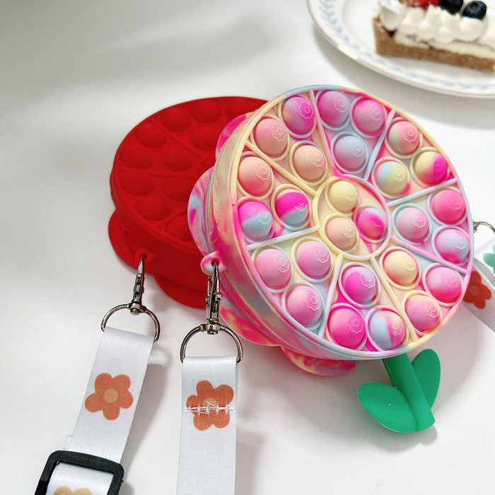 Pinching Flower Bag Color Press Decompression Toy Zero Wallet
