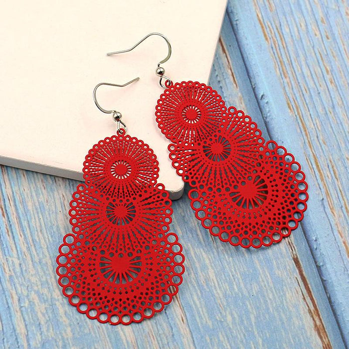 Boho Pattern Fashion Colorful Earrings
