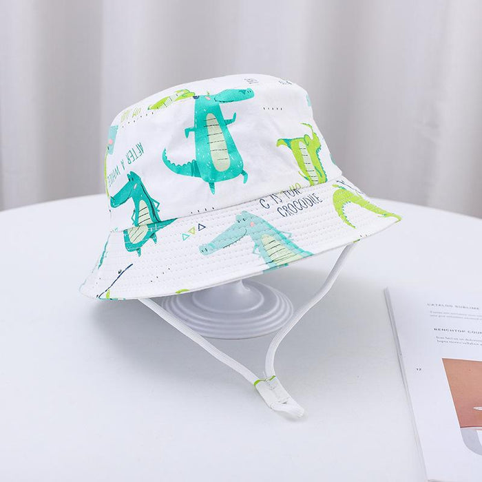 Summer Outdoor Cartoon Print Children's Fisherman Hat