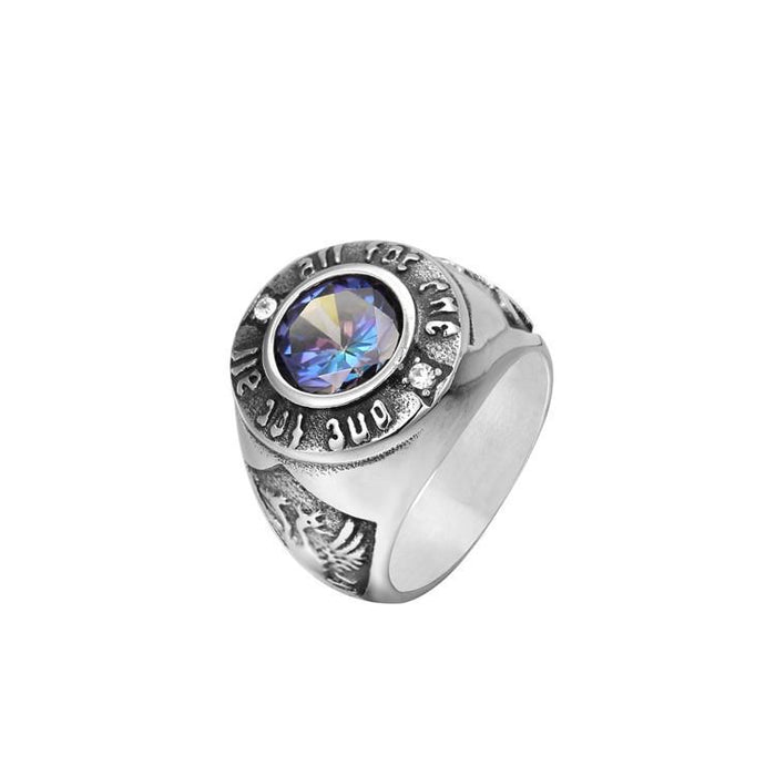 Personality Retro Men's Titanium Steel Ring