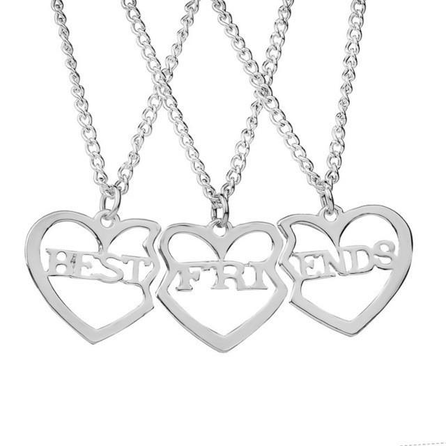 2 Pcs/ Set Best Friends Honey Love Couple Necklace