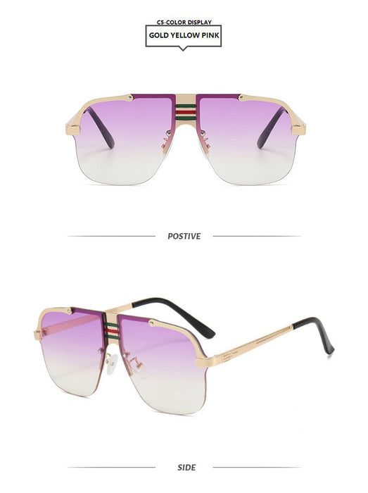 Square large frame sunglasses