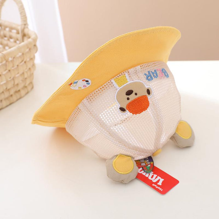 Summer Cute Baby Cartoon Bear Children Net Hat