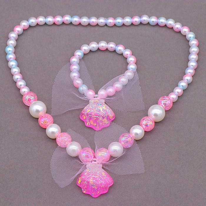 New Children's Necklace Set Ocean Series Imitation Shell Jewelry