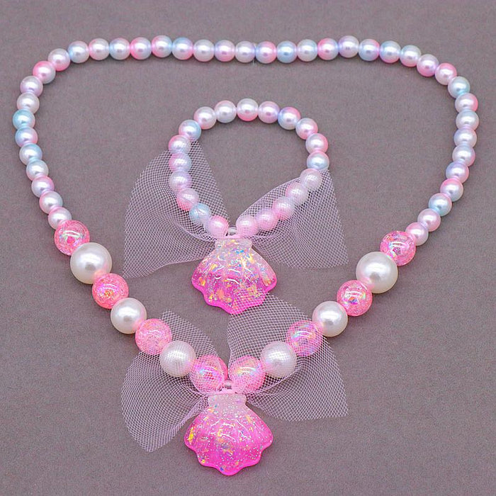 New Children's Necklace Set Ocean Series Imitation Shell Jewelry