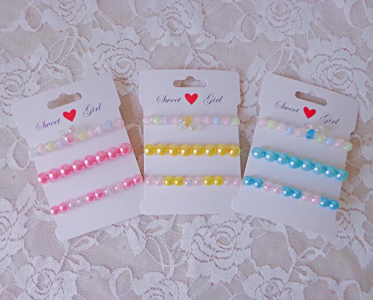 Children's Bracelet Cute Cartoon Bracelet Jewelry BEADED Imitation Pearl Bracelet