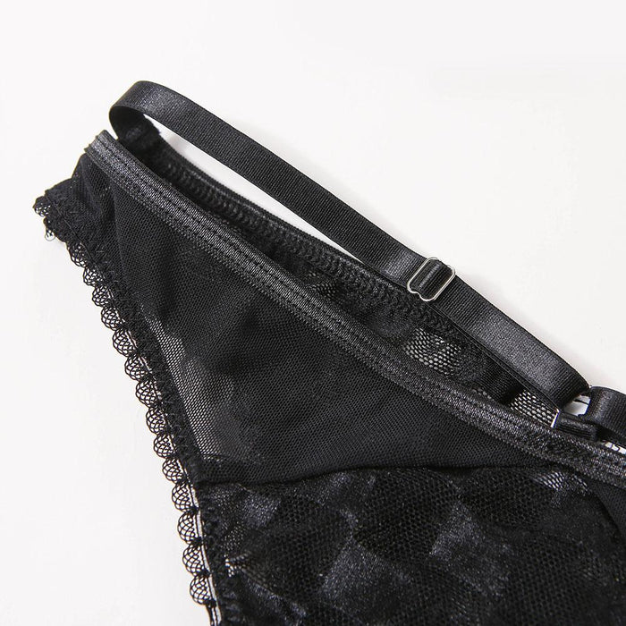 Sexy Lace Lingerie Three Piece Set Women Fashion Underwear