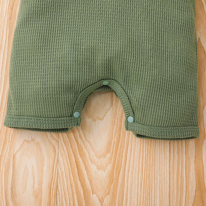 Summer Solid Color Infant Romper