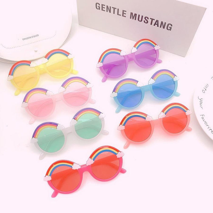 Children's Rainbow sunglasses and sunglasses round frame