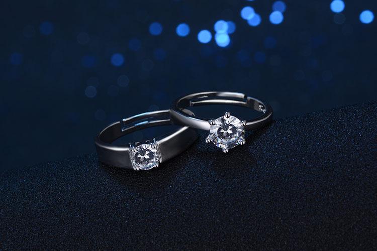 New Simple Creative Couple Opening Ring