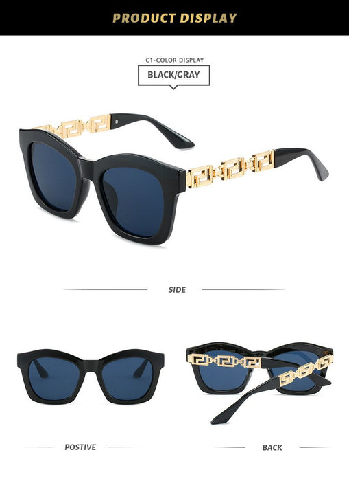Box Sunglasses stripe Sunglasses tide