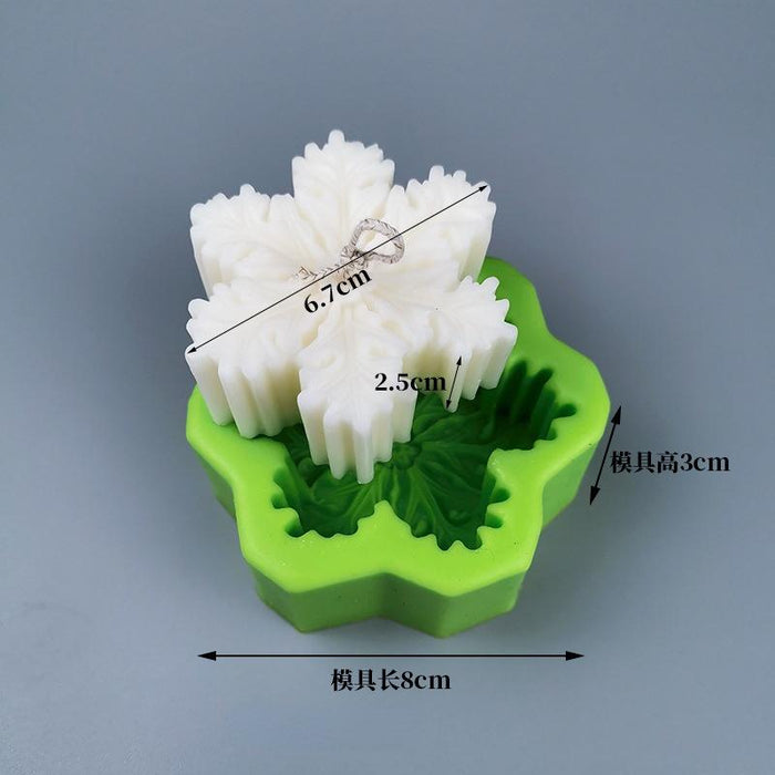 Christmas Snowflake Handmade Soap Epoxy Candle Mold