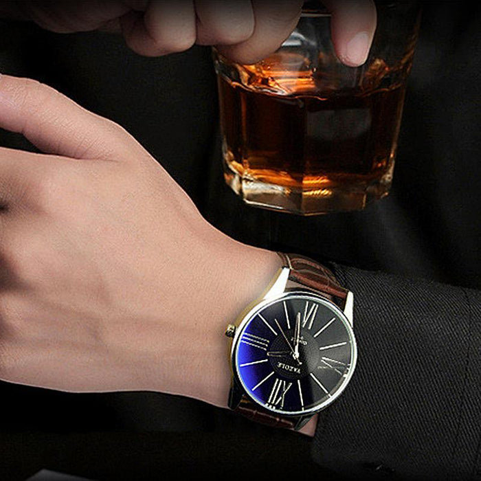 Top Brand Luxury  Yazole Watch Men Fashion Business Quartz-watch Minimalist Belt Male Watches
