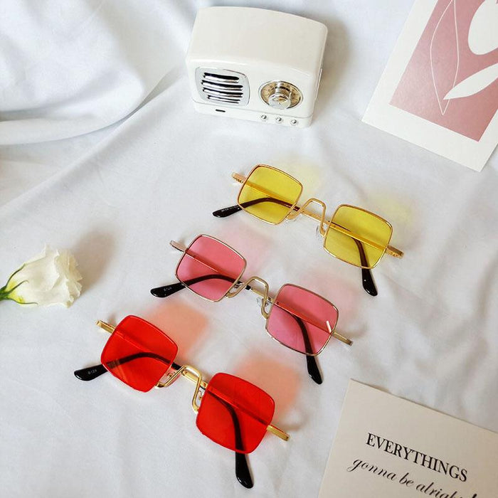 Trendy Children's Retro Square Frame Sunglasses