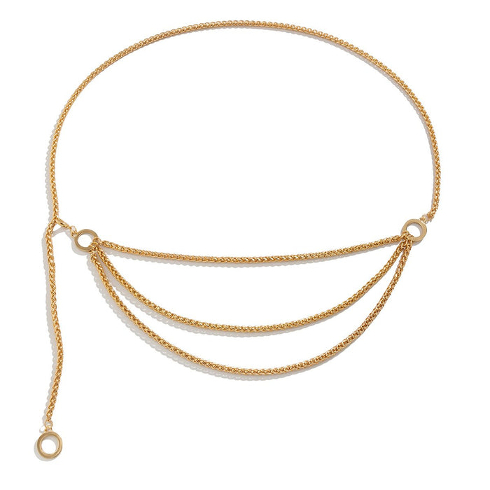 Fashion Sexy Geometric Pendant Waist Chain Body Chain