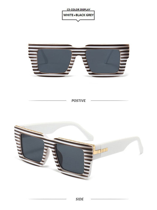 Contrast box sunglasses and sunglasses