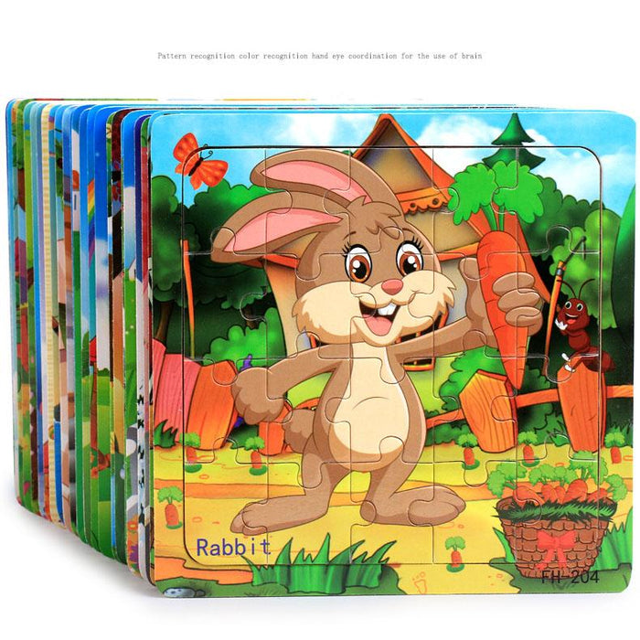 20 Piece Wooden Jigsaw Puzzle Kids Toy