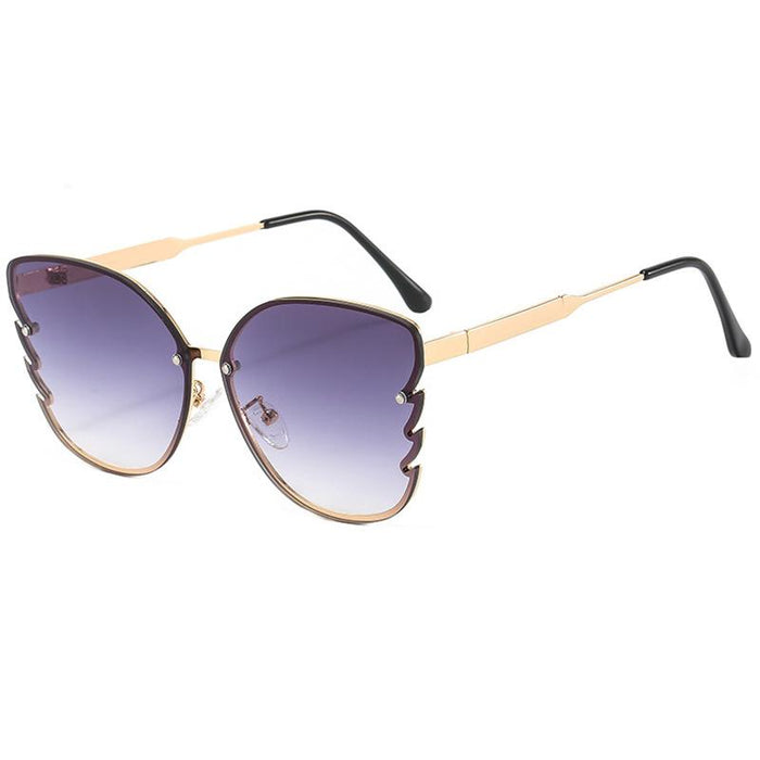 Metal butterfly frame color Sunglasses