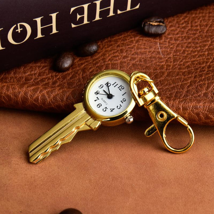 Fashion Necklace Gold Key Chain Pendant Watch Ll3698