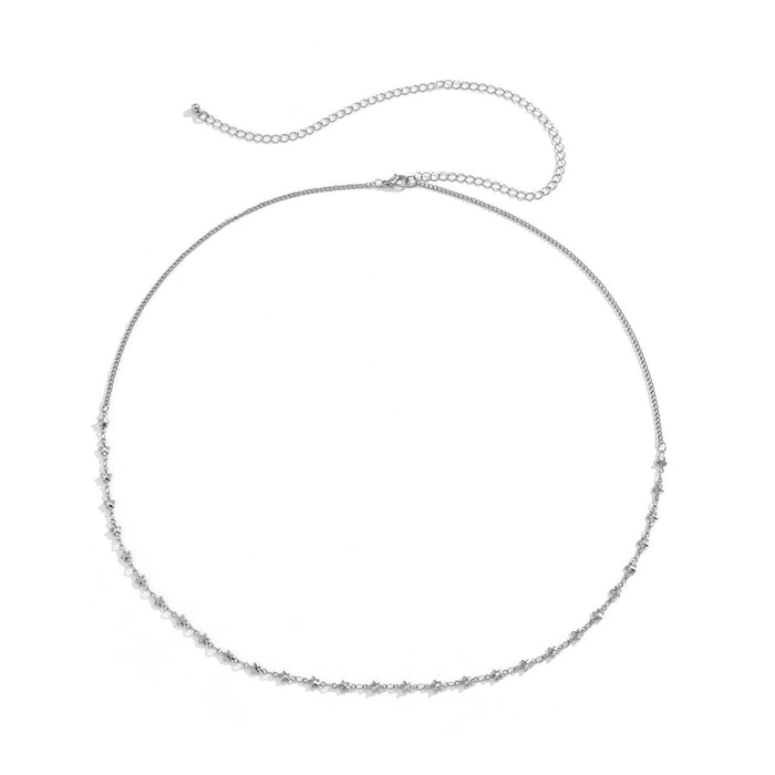 Simple Single Layer Star Waist Chain Sexy Beach Body Chain