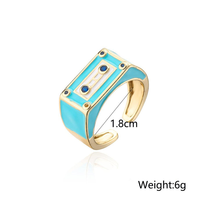 Punk Style Robot Shape Ring